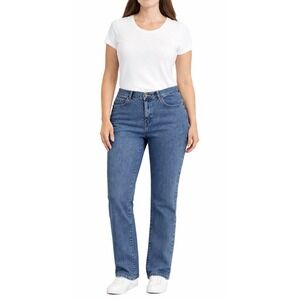 LRL Ralph Lauren NEW Stanton Classic Straight High Rise Blue Denim Jeans 16W NWT